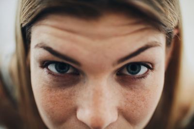 Close-up portrait of woman