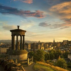 View of monument in city