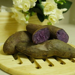 Close-up of bread on table