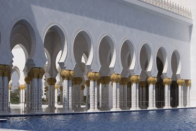 Reflection of building in lake