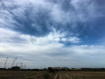 Scenic view of landscape against sky