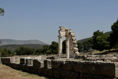 Built structure against clear sky