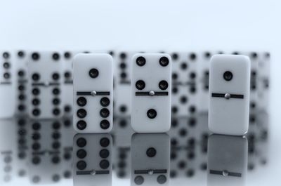 Close-up of metallic object on white background