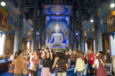 Group of people in temple