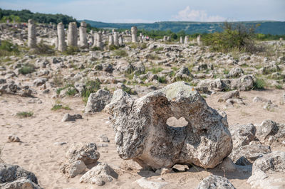 View of rock formations