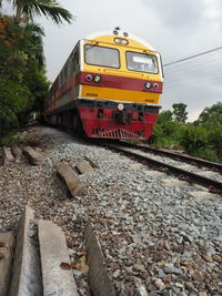 Train on railroad track