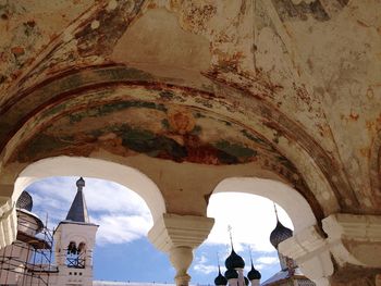 Low angle view of historical building