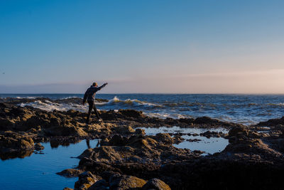 Scenic view of sea against sky