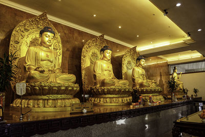 Statue of buddha in temple