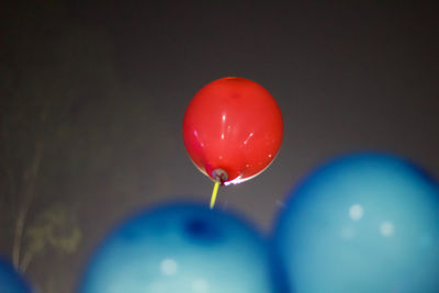 Close-up of multi colored balloon
