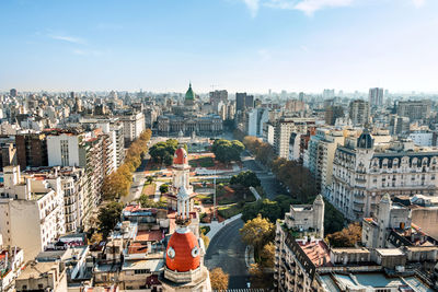 High angle view of buenos aires