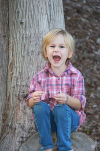 Portrait of a smiling boy