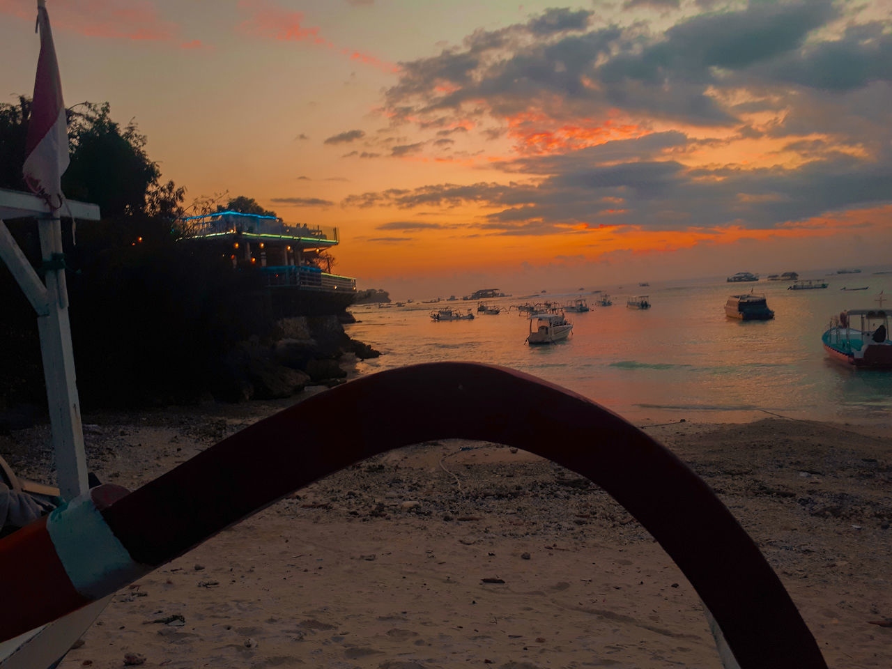 SCENIC VIEW OF SEA DURING SUNSET