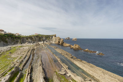 Panoramic view of sea against sky