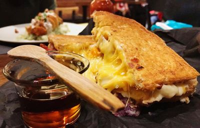 Close-up of food in plate