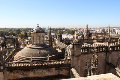 View of cathedral against clear sky