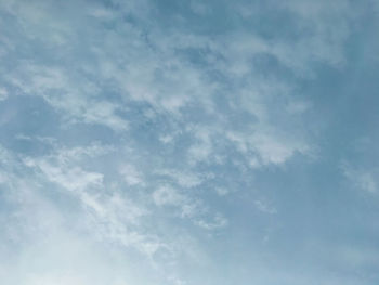 Low angle view of clouds in sky