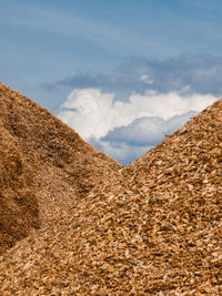 Scenic view of desert against sky