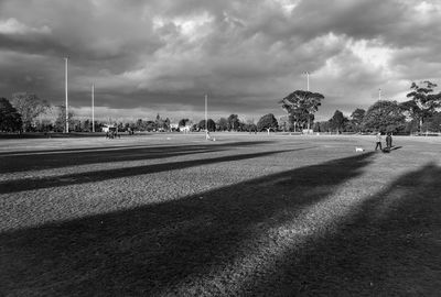 Road against cloudy sky