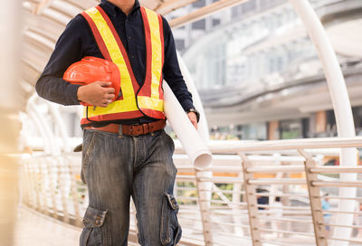 Man working at construction site