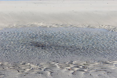 High angle view of beach