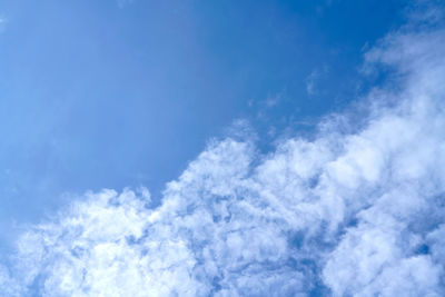 Low angle view of clouds in sky