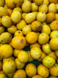 Full frame shot of fruits for sale in market