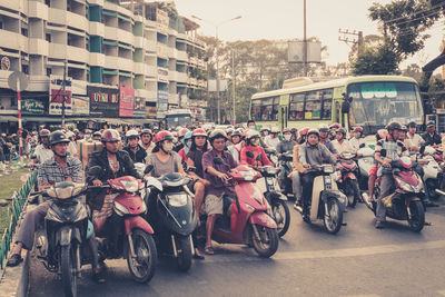 People on city street