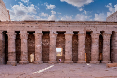 Low angle view of historical building