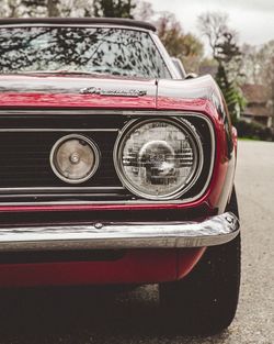 Close-up of vintage car