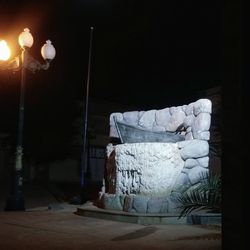 Stack of street light in the dark