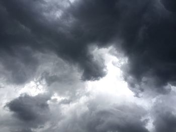 Low angle view of cloudy sky