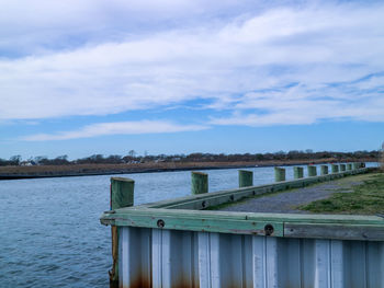 Scenic view of river against sky