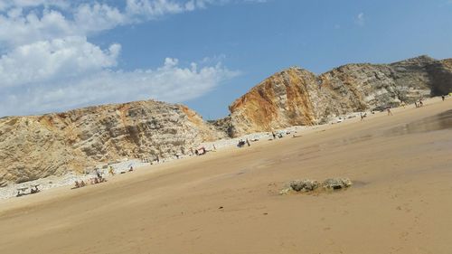 Scenic view of desert against sky