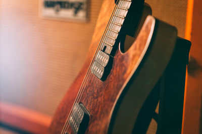 Close-up of guitar