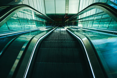 View of escalator