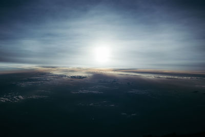 Scenic view of cloudscape against sky during sunset