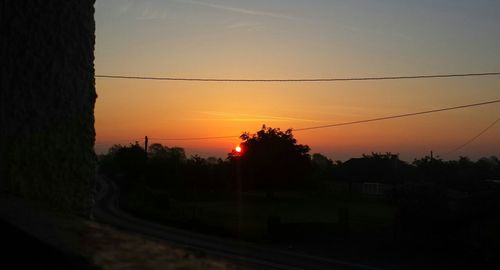 Scenic view of landscape at sunset