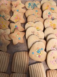 Full frame shot of cookies