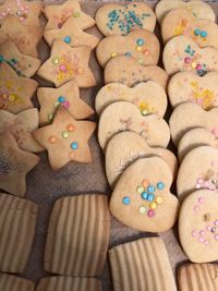 Full frame shot of cookies