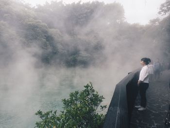 Woman standing in park