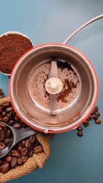 Close-up of coffee on table