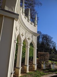 Low angle view of historical building against sky