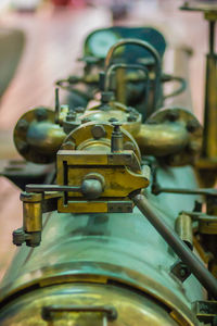 Close-up of machine part