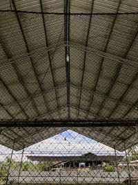 Low angle view of ceiling of building