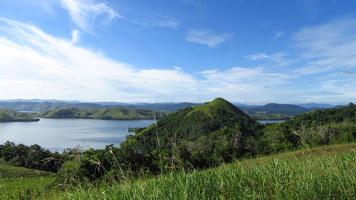 Scenic view of landscape against sky