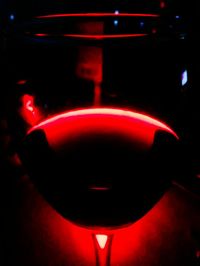 Close-up of illuminated red light