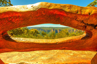 Scenic view of rock formation
