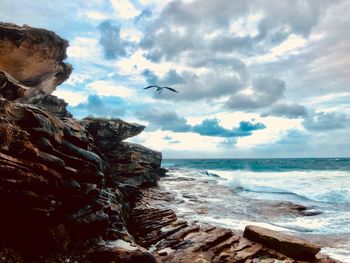 Scenic view of sea against sky