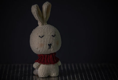 Close-up of stuffed toy on table